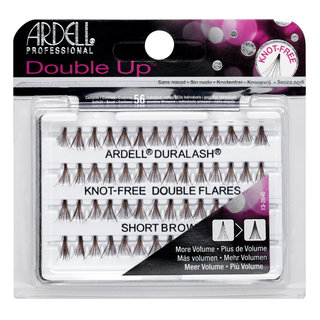 Double Up Individuals Knot-Free Lashes Short Brown