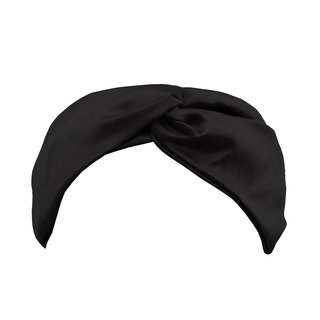 Twist Silk Headband Black